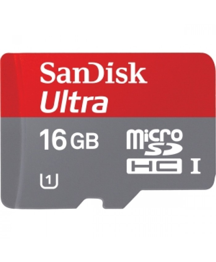 SanDisk Ultra Micro SD Card 16GB (Upto 80MB/s, Class 10)